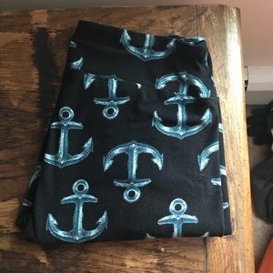 Lularoe TC (18-22) Anchor Leggings EUC